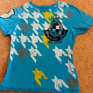 Warrior Poet knight blue boy’s t-shirt - size 4-5